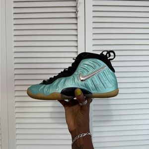 Nike Foamposite Pro in Metallic Teal and Black